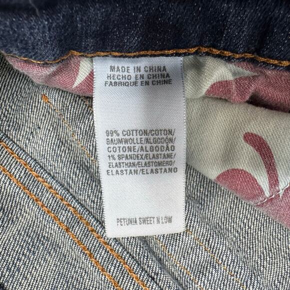 LUCKY BRAND Petunia Sweet N Low Boot Cut Jeans Sz 31 Womens Low Rise Flap Pocket - Picture 6 of 9